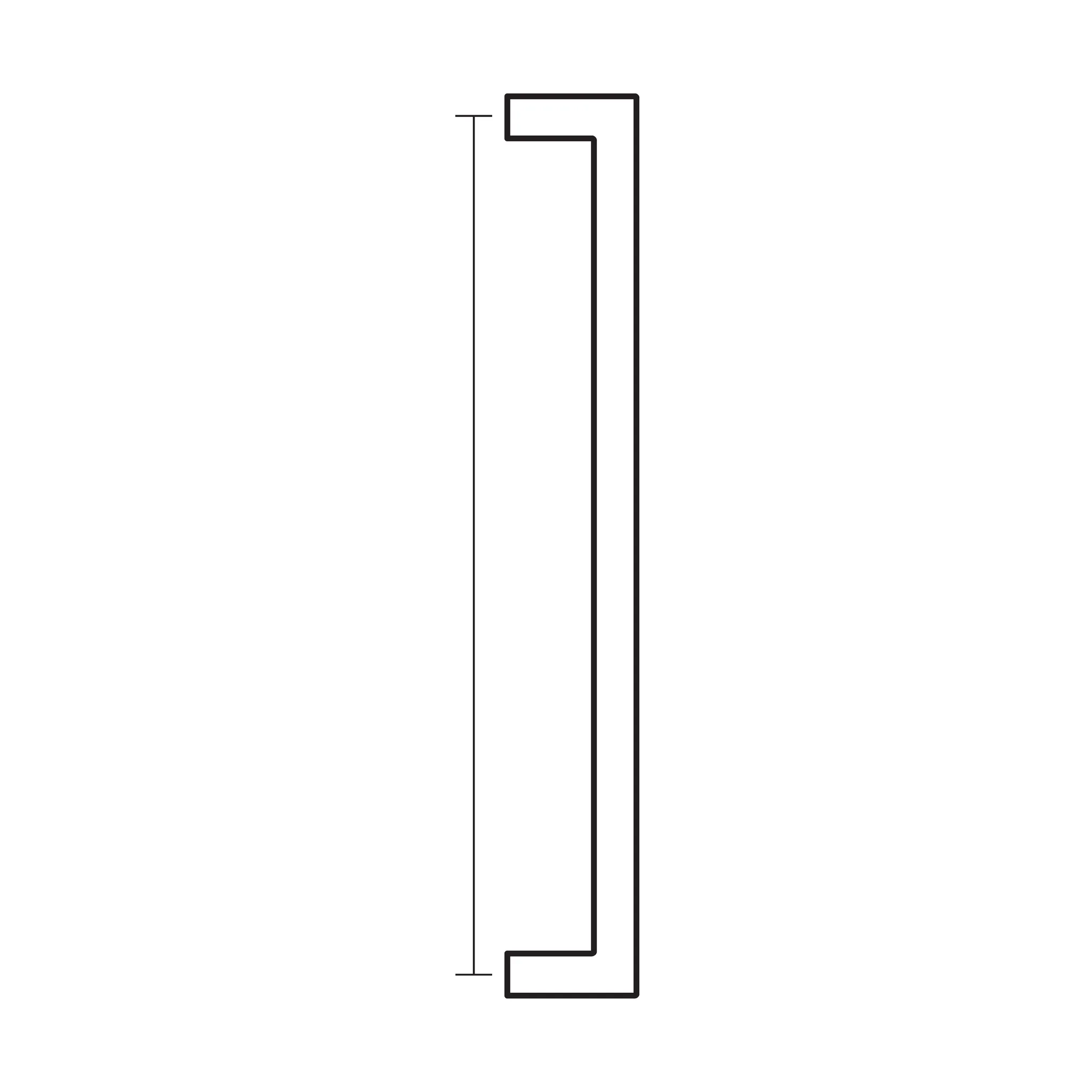 54″ center to center
