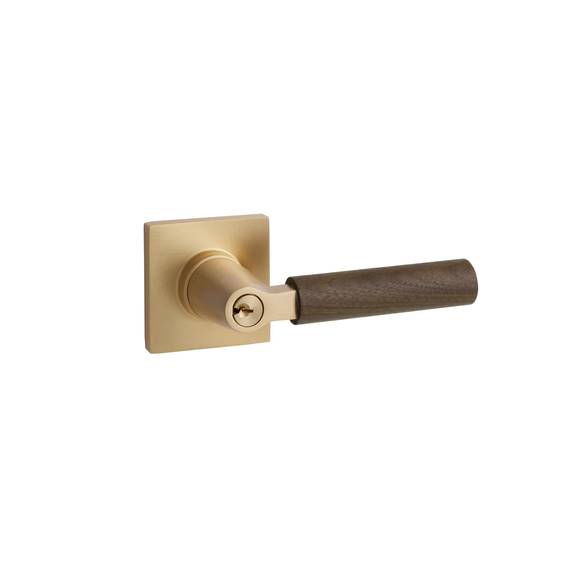 Key In L-Square Walnut Lever